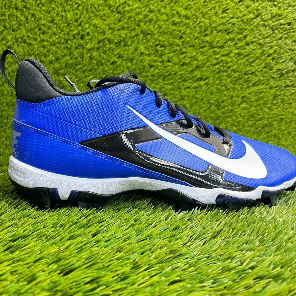 Nike Alpha Menace 4 Shark Mens Size 11 Blue White Black Running Football Cleats